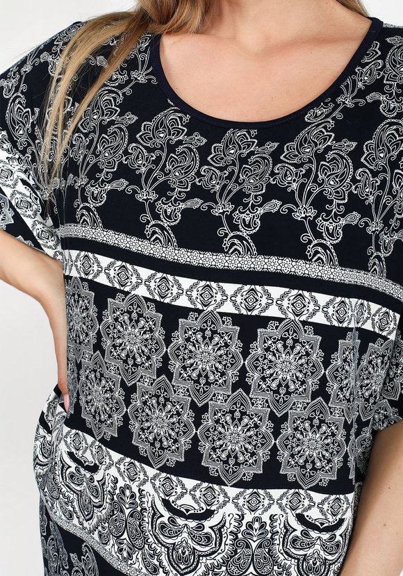 Платье Стильный узор шир.  580, рис. 16