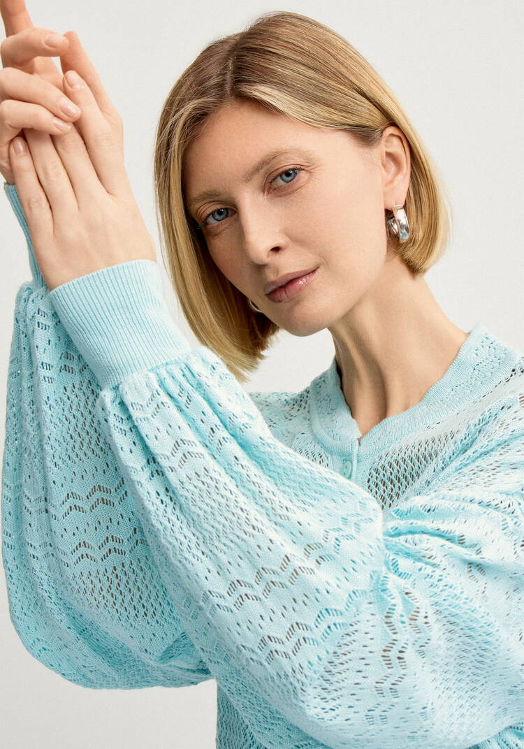 Блуза женская с пышным рукавом шир.  750, рис. 12