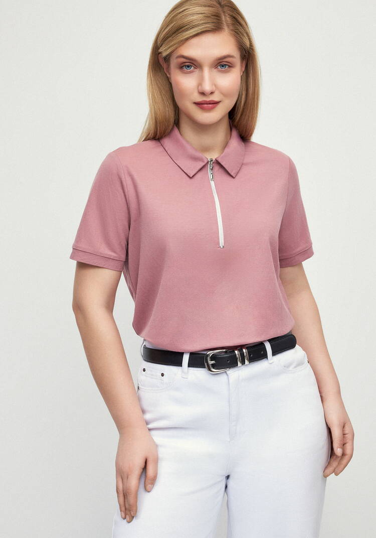 Поло на молнии Жанна шир.  750, рис. 19