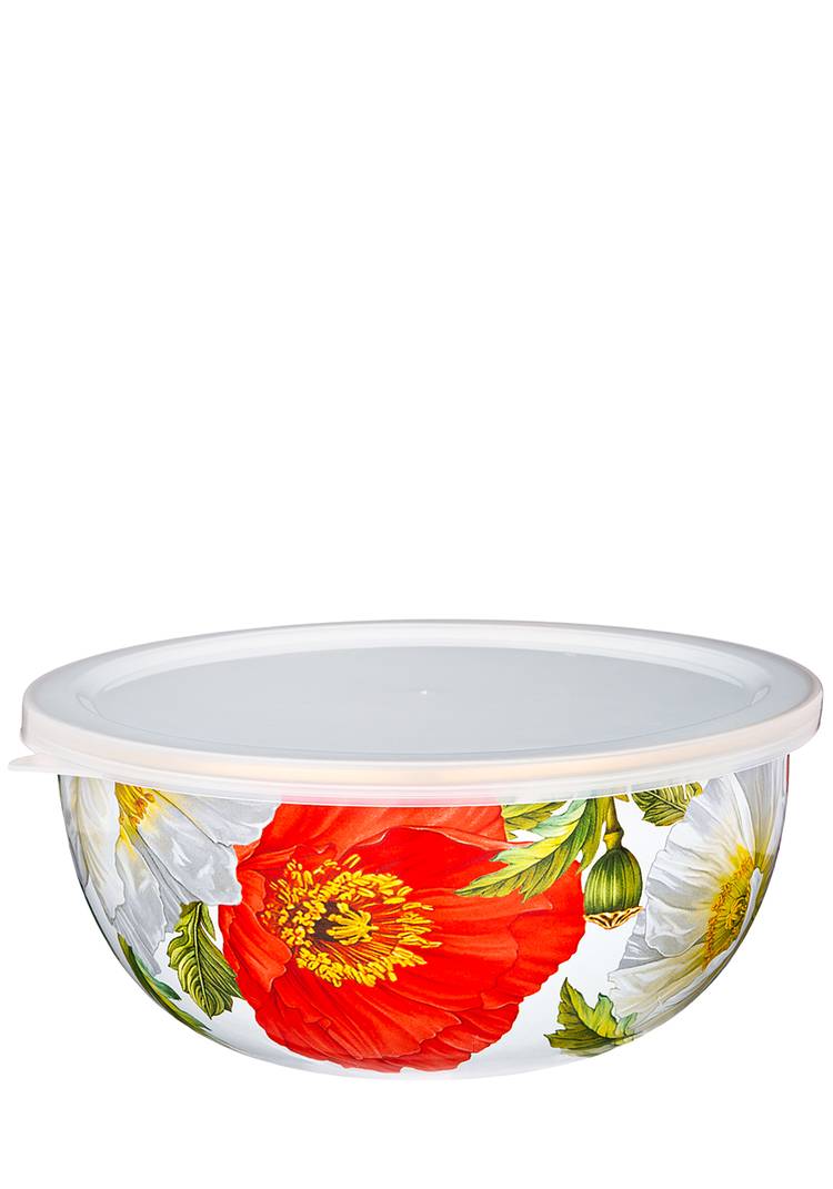 Миска эмалированная с крышкой Маки шир.  750, рис. 3