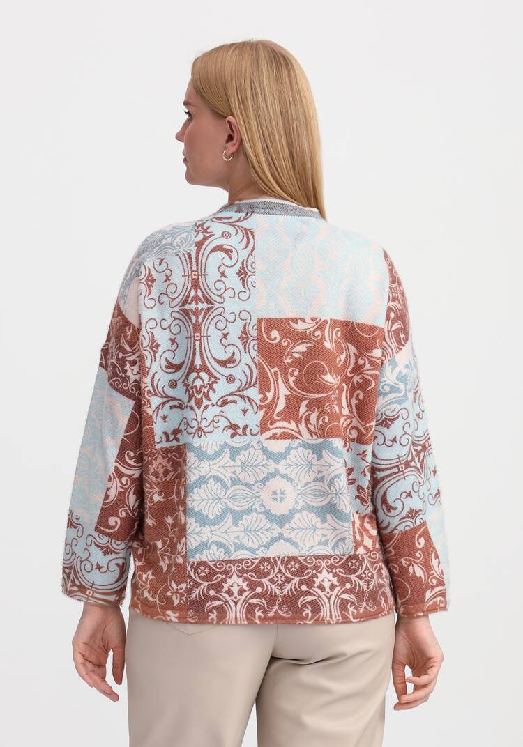 Джемпер свободный Этнический рисунок шир.  750, рис. 9