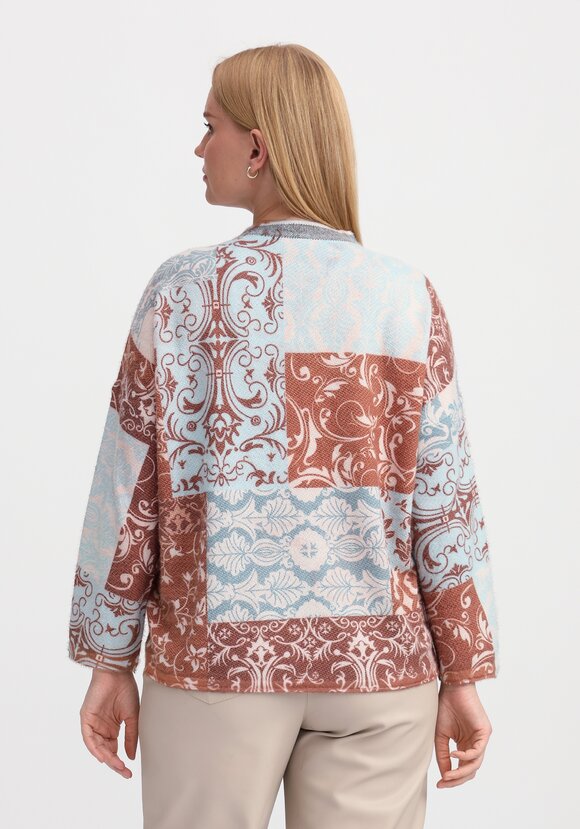 Джемпер свободный Этнический рисунок шир.  580, рис. 9