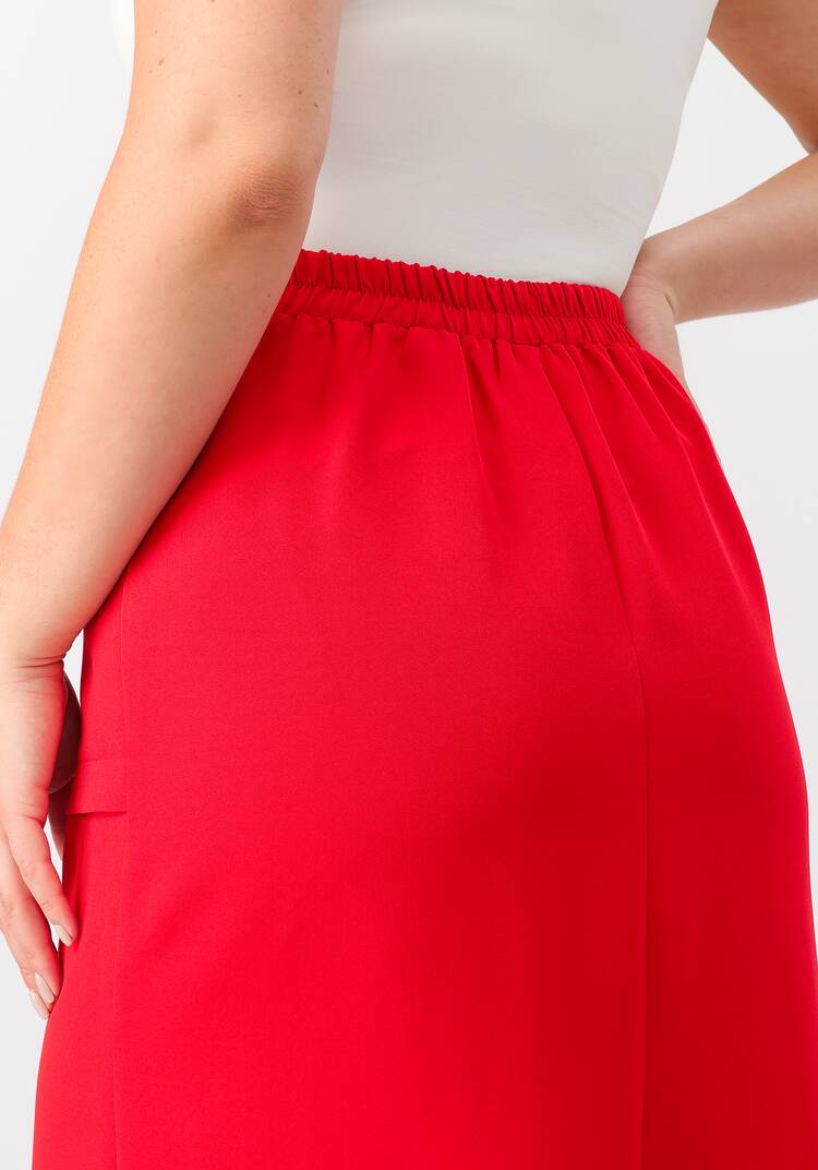 Юбка прямая на эластичном поясе с пуговицами шир.  750, рис. 6