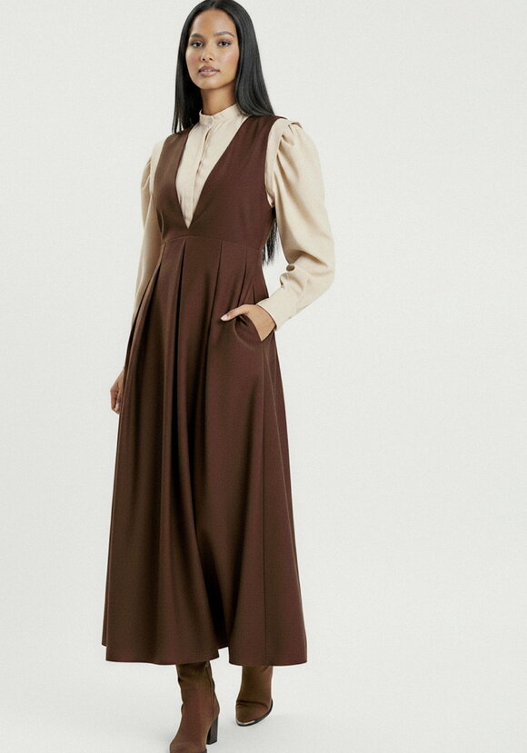 Сарафан с рюшей на спинке шир.  580, рис. 9