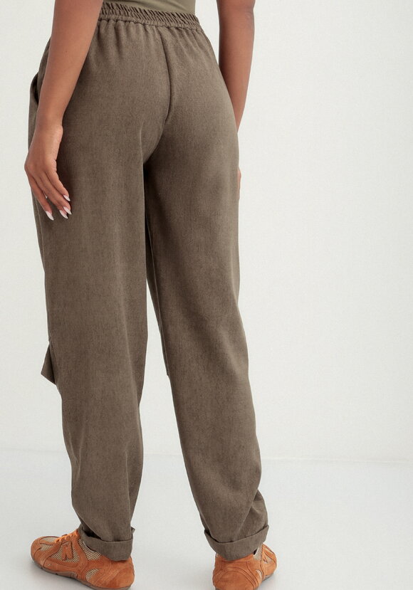 Брюки бананы вельветовые на резинке шир.  580, рис. 18