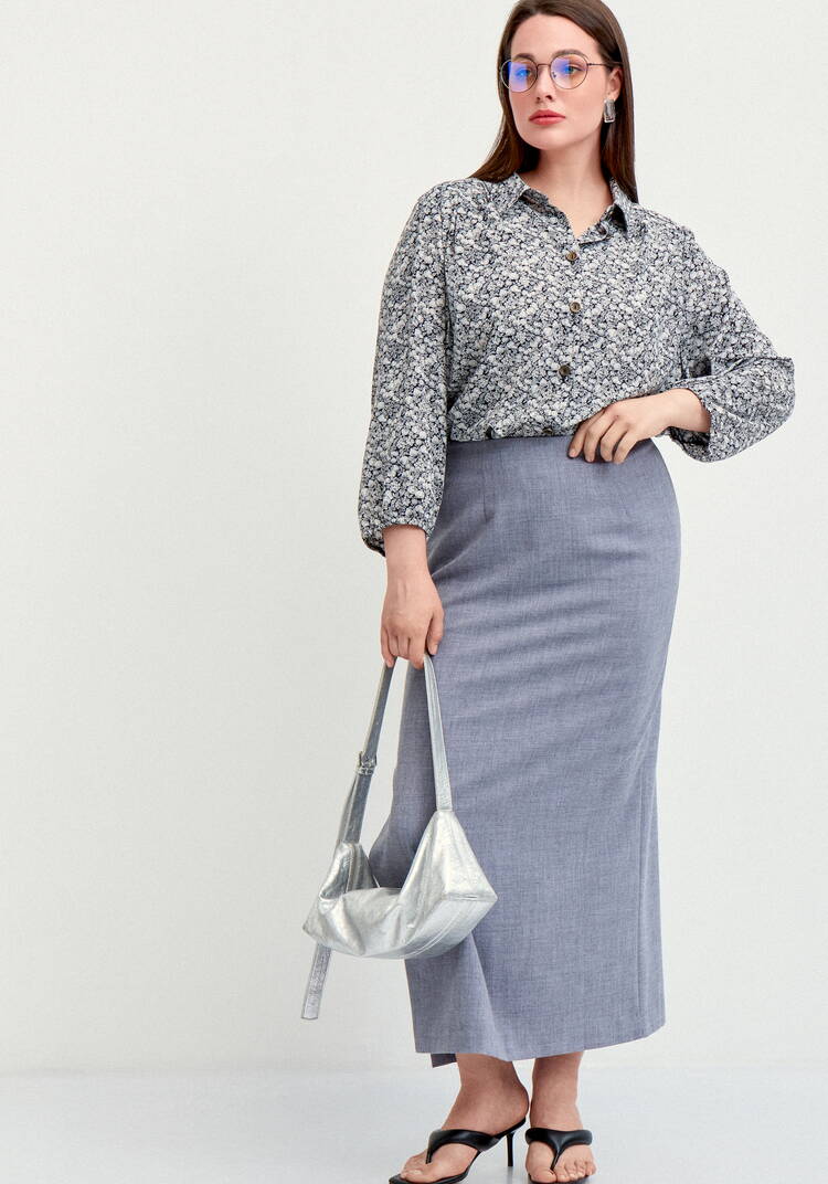 Блуза со складкой по спинке шир.  750, рис. 7