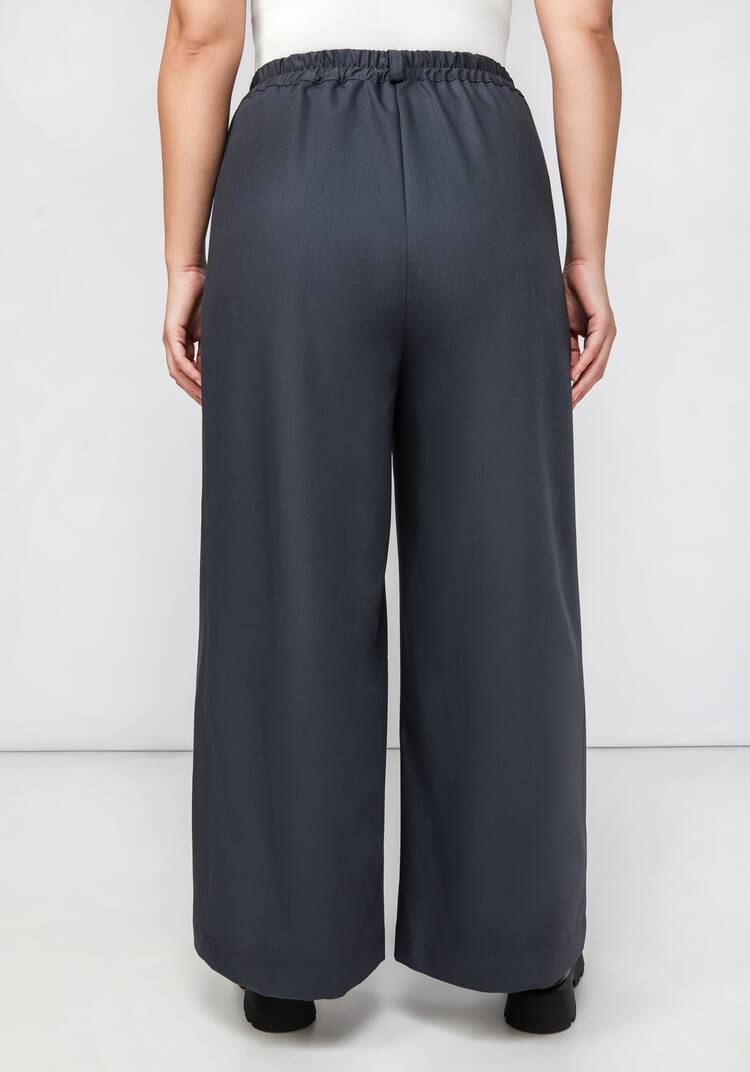 Брюки из костюмной ткани свободного кроя шир.  750, рис. 9