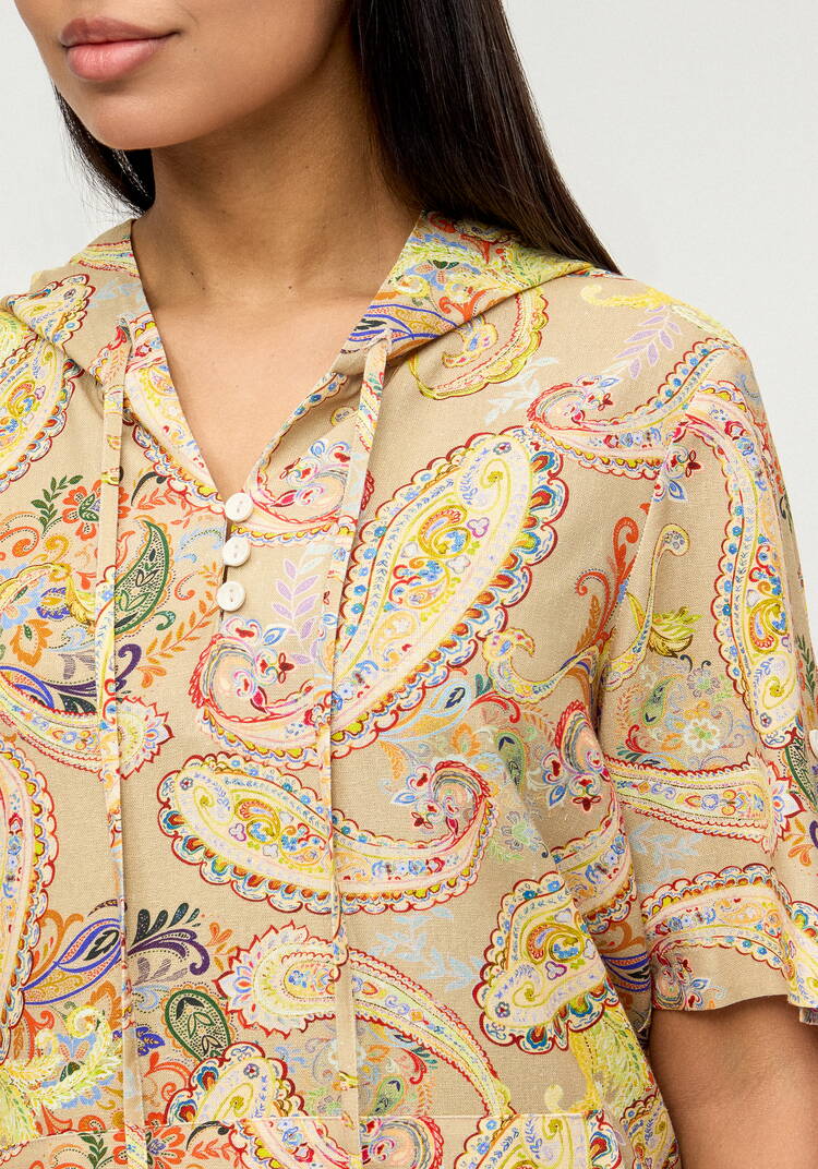 Платье изо льна Летний шик шир.  750, рис. 5