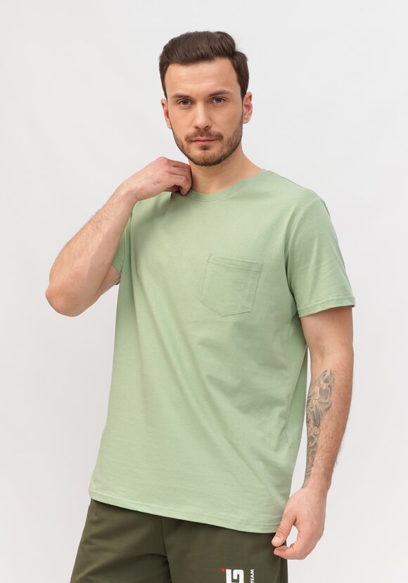 Футболка с накладным карманом шир.  580, рис. 7