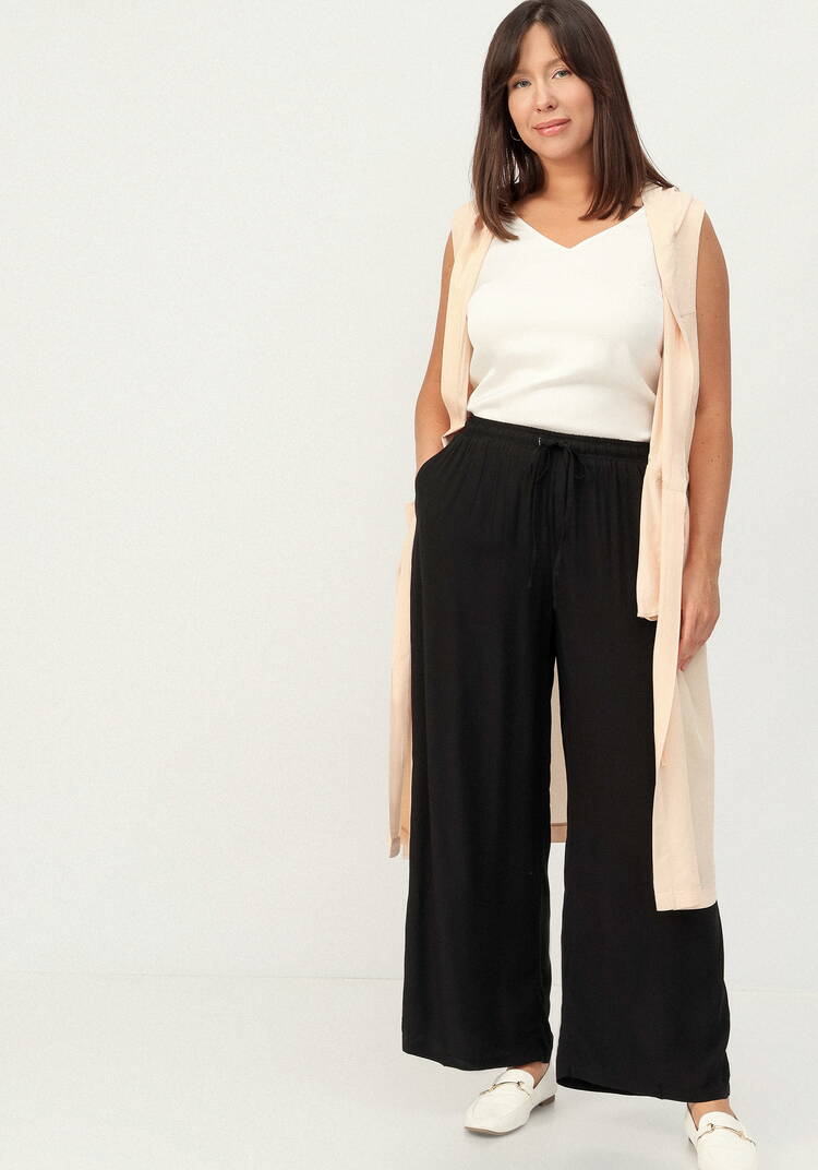 Брюки широкие на кулиске из штапеля шир.  750, рис. 15