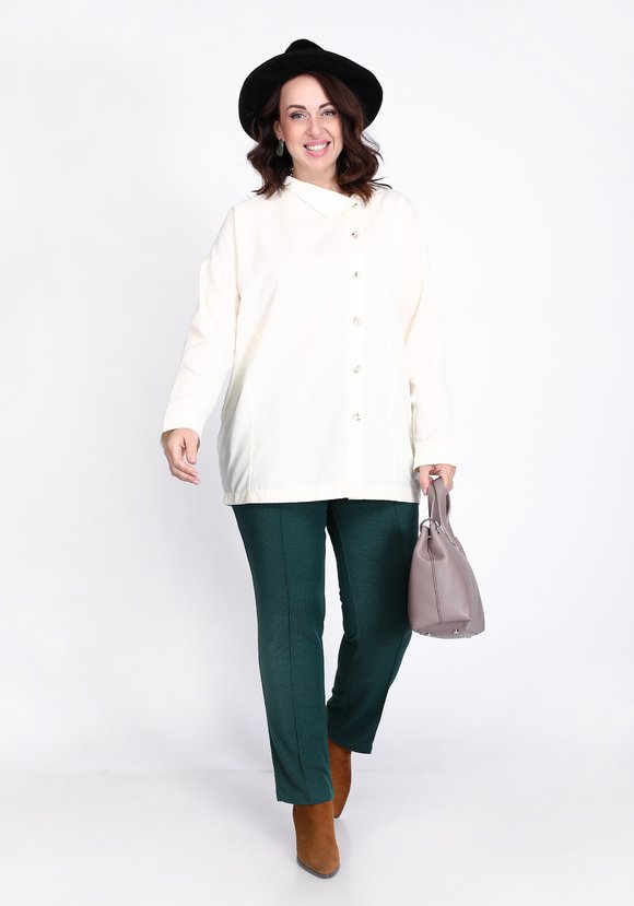 Рубашка свободного кроя с застежкой шир.  580, рис. 1