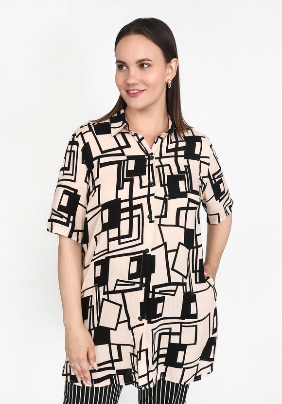 Блуза Городские приключения шир.  580, рис. 8