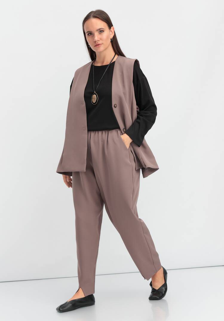 Брюки-бананы с разрезами шир.  750, рис. 10