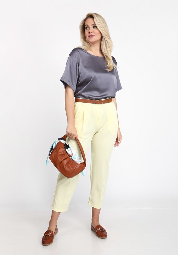 Блуза комфортного свободного кроя шир.  580, рис. 7