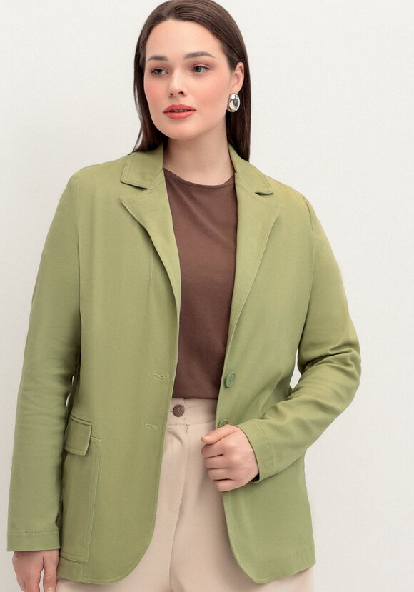 Пиджак из джинсы с карманами шир.  580, рис. 8