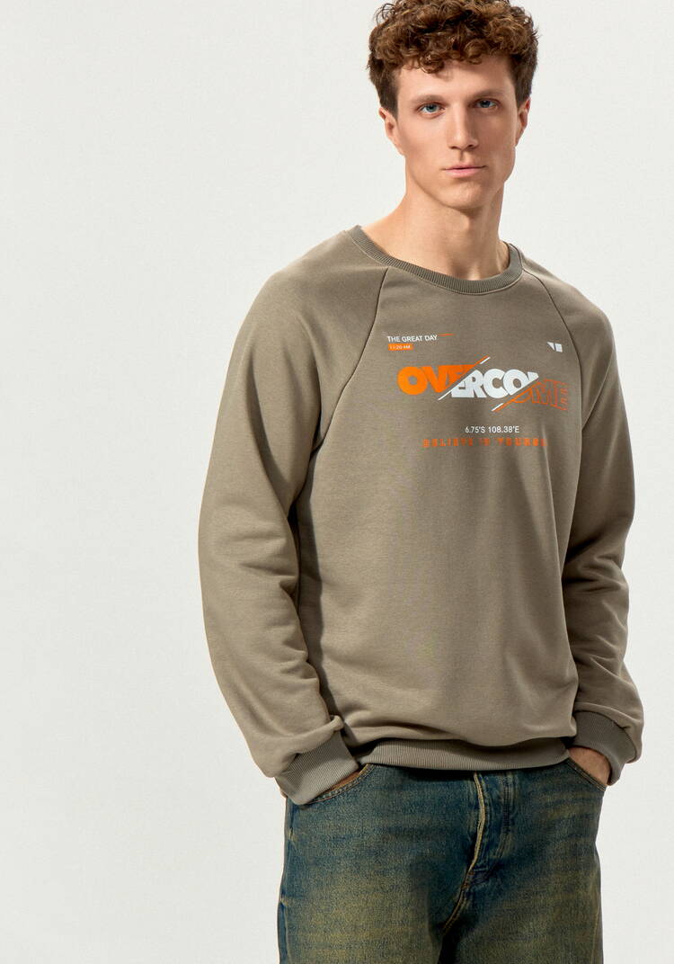 Свитшот с принтом на передней полочке шир.  750, рис. 6