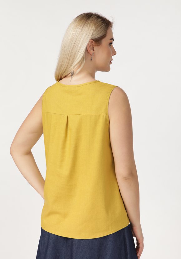 Блуза без рукавов с круглым вырезом шир.  580, рис. 14