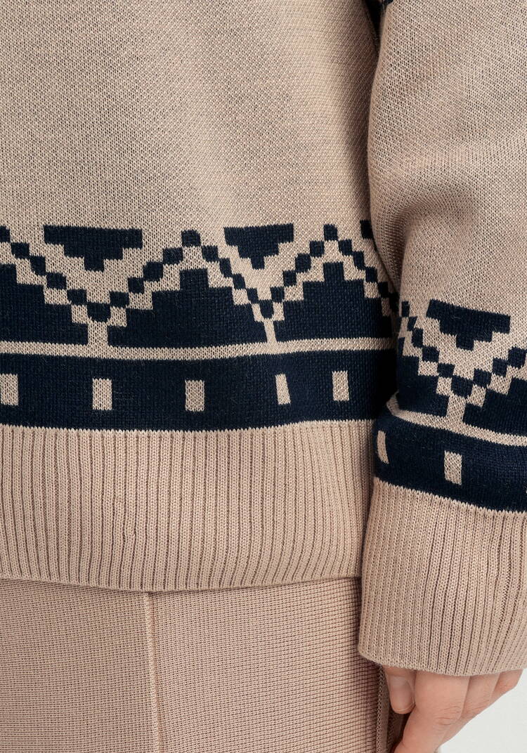 Свитер с геометрическим орнаментом шир.  750, рис. 6