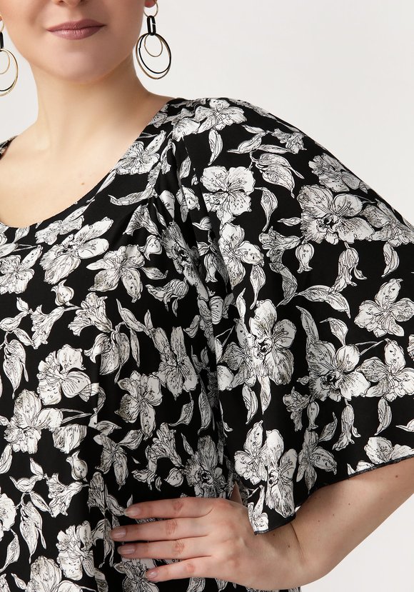 Платье Скромная улыбка шир.  580, рис. 15