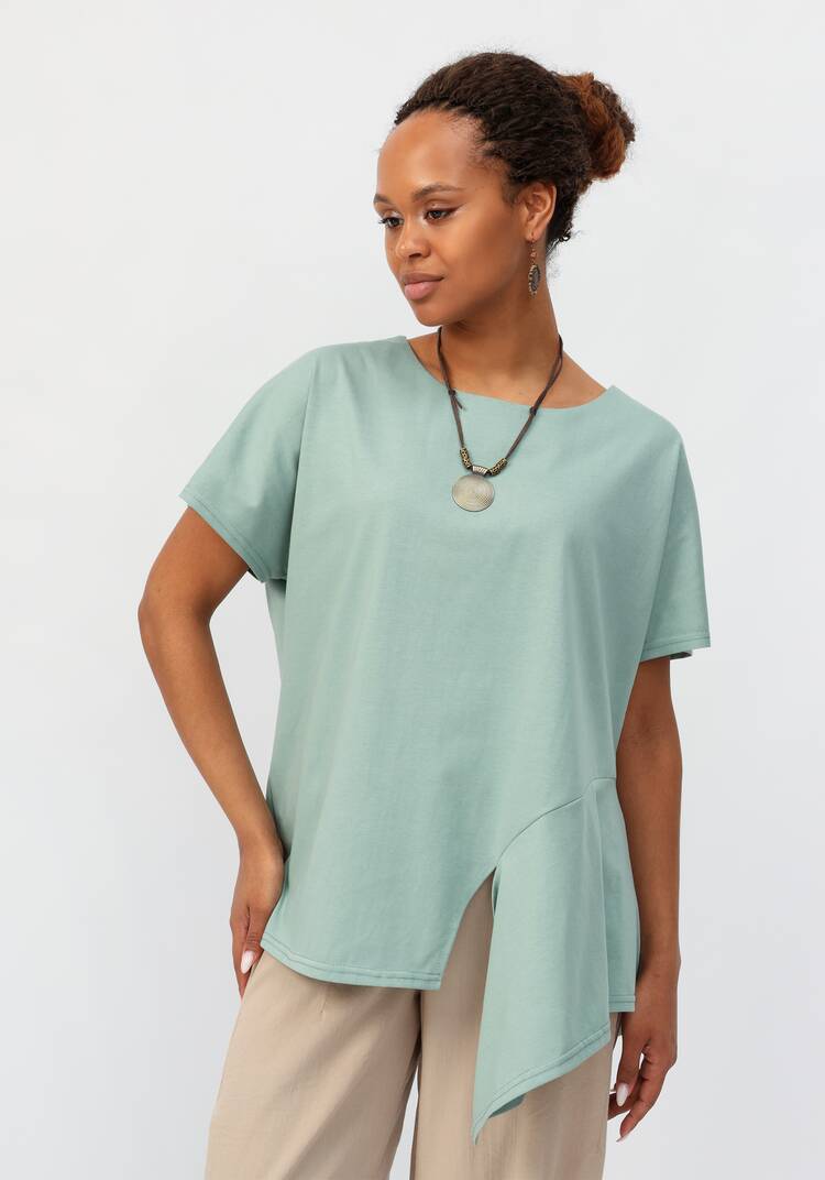 Блуза с асимметричным кроем шир.  750, рис. 17