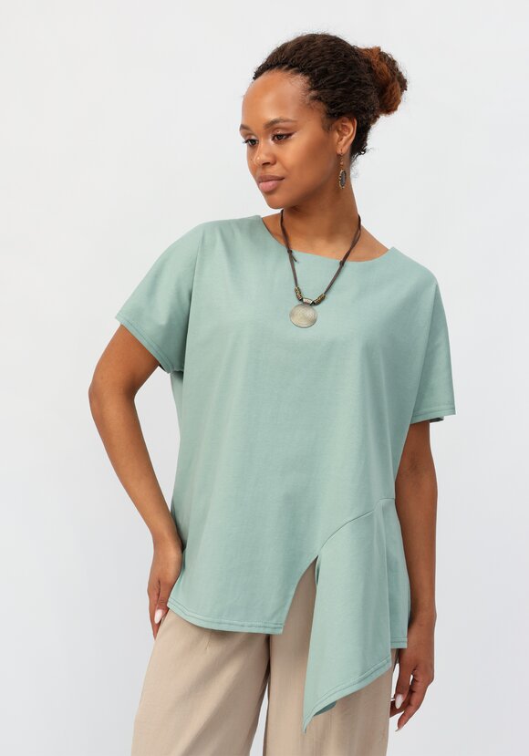 Блуза с асимметричным кроем шир.  580, рис. 17