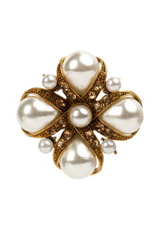 Брошь с жемчугом майорка