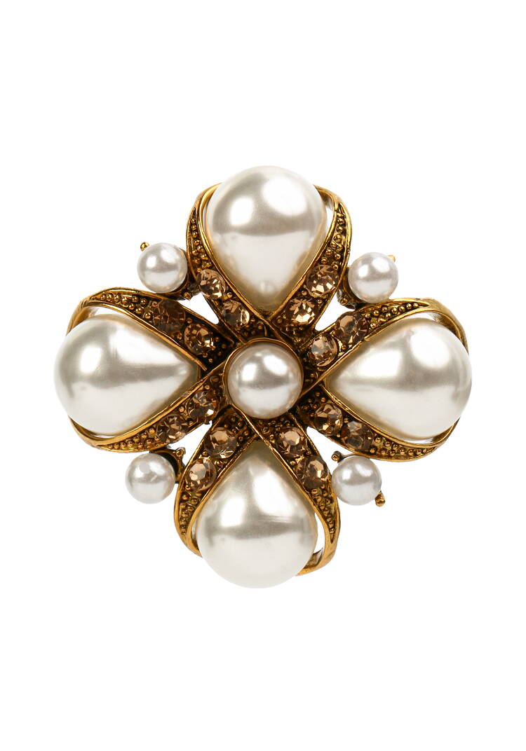 Брошь с жемчугом майорка шир.  750, рис. 1