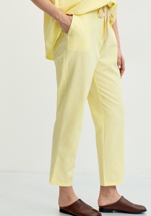 Брюки зауженные в полоску шир.  580, рис. 11