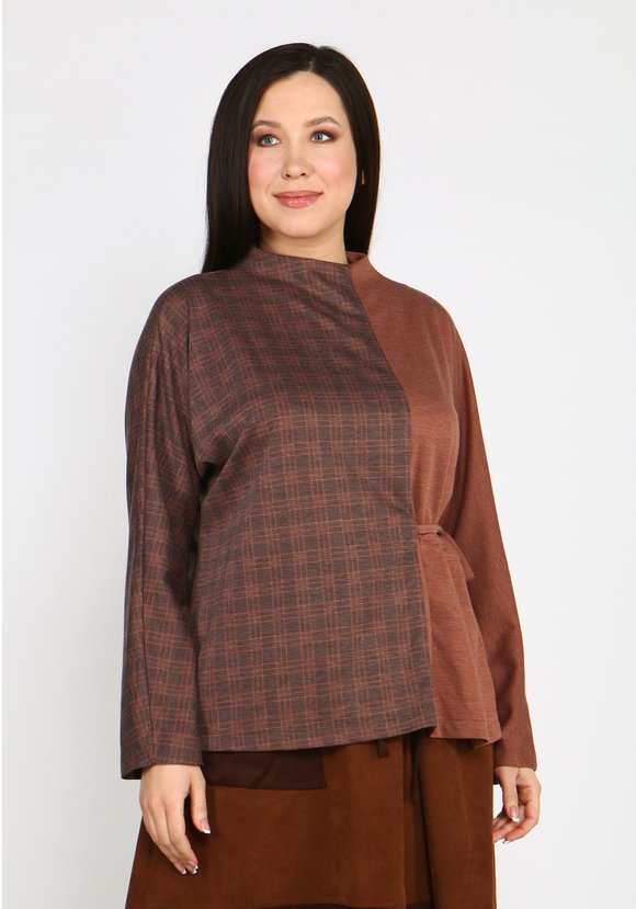 Джемпер комбинированный шир.  580, рис. 5