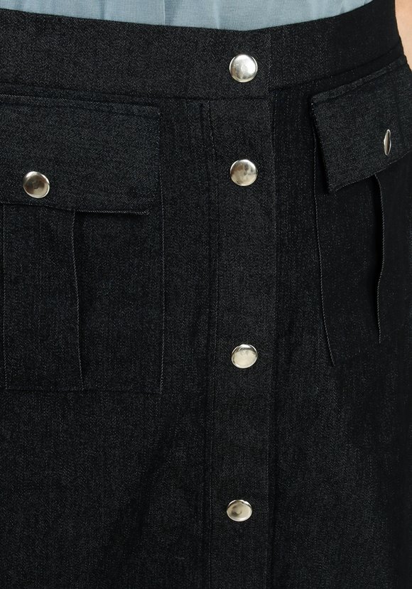 Юбка джинсовая с карманами шир.  580, рис. 9