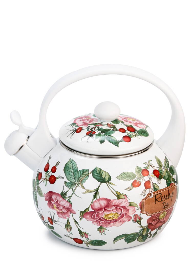 Чайник эмалированный Шиповник шир.  750, рис. 1