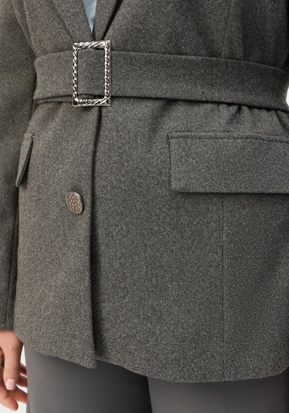 Пиджак приталенный с поясом шир.  580, рис. 5