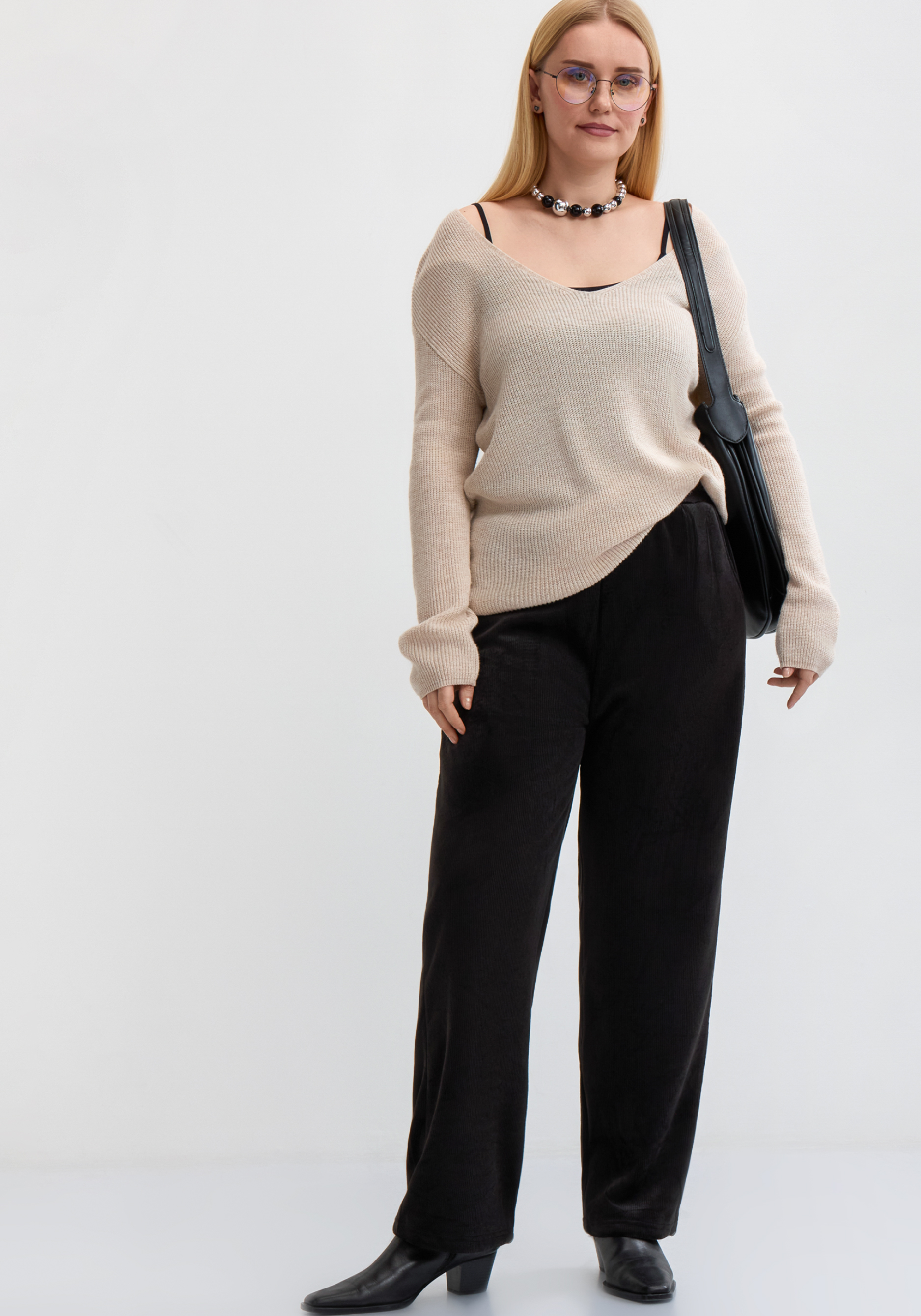 

Брюки вельветовые утепленные, Черный