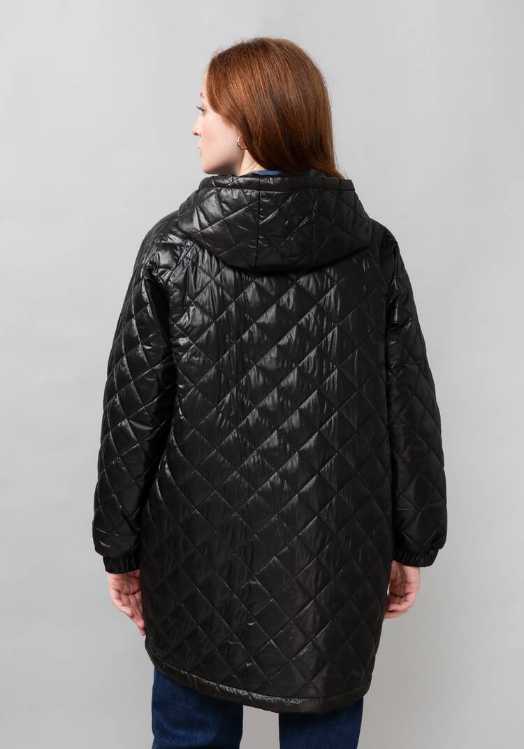 Куртка женская оверсайз с капюшоном шир.  750, рис. 11