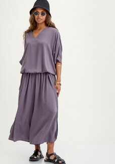 Юбка-брюки свободного кроя на резинке