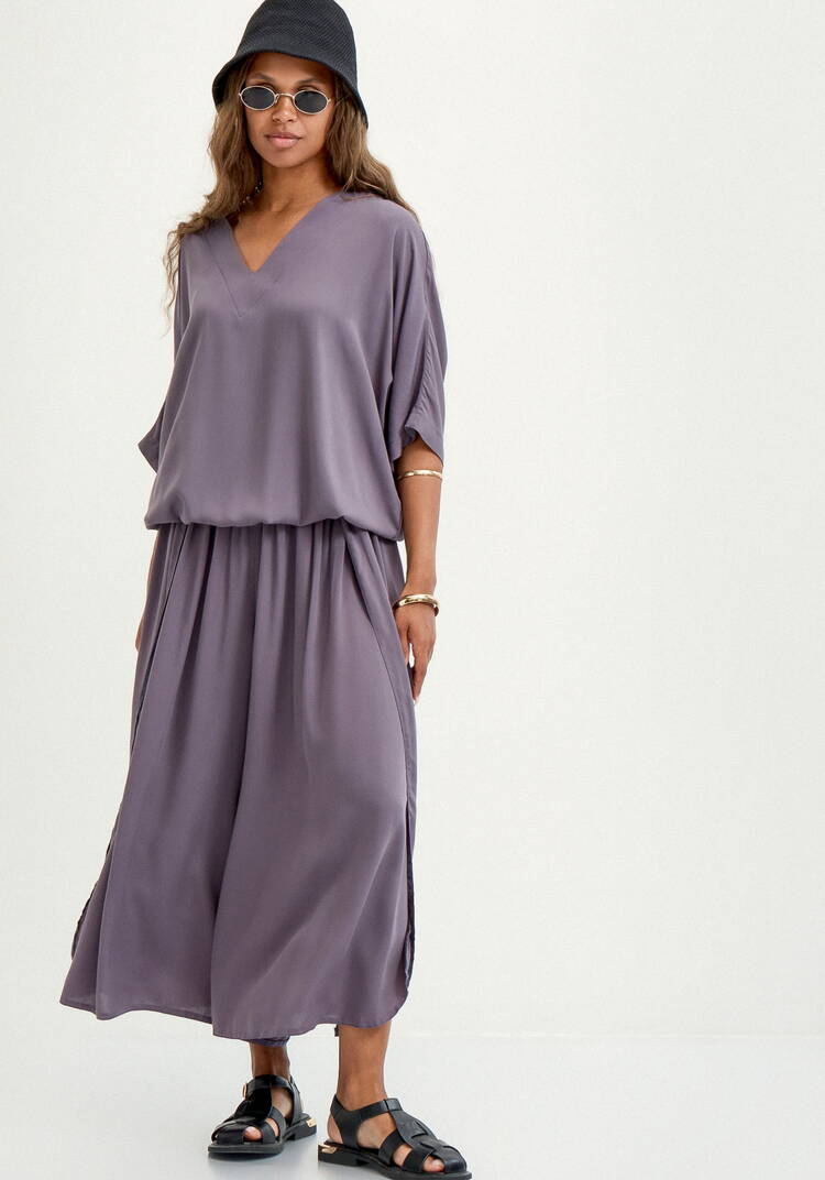 Юбка-брюки свободного кроя на резинке шир.  750, рис. 25