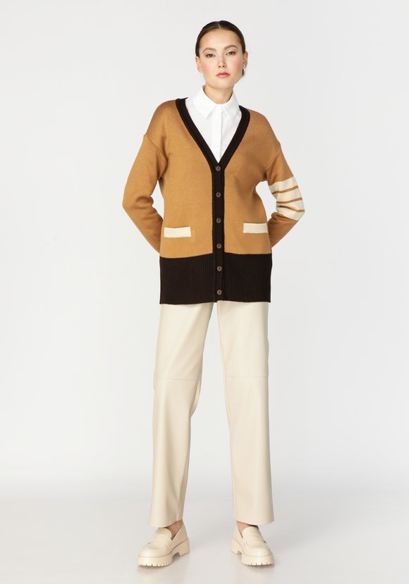 Кардиган с отделкой из метанити шир.  580, рис. 14