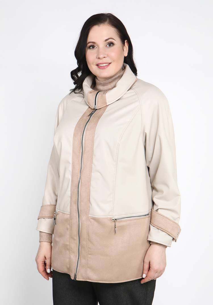 Куртка из экокожи на молнии шир.  750, рис. 6