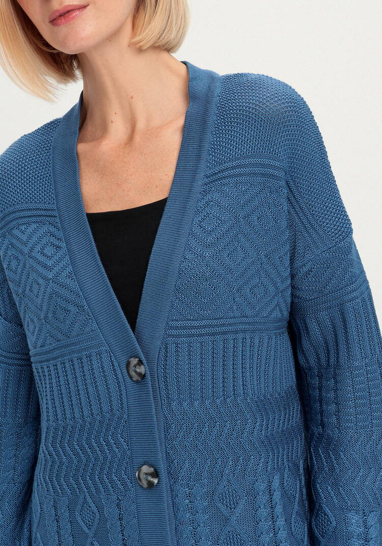 Кардиган с эклектичным узором шир.  750, рис. 7