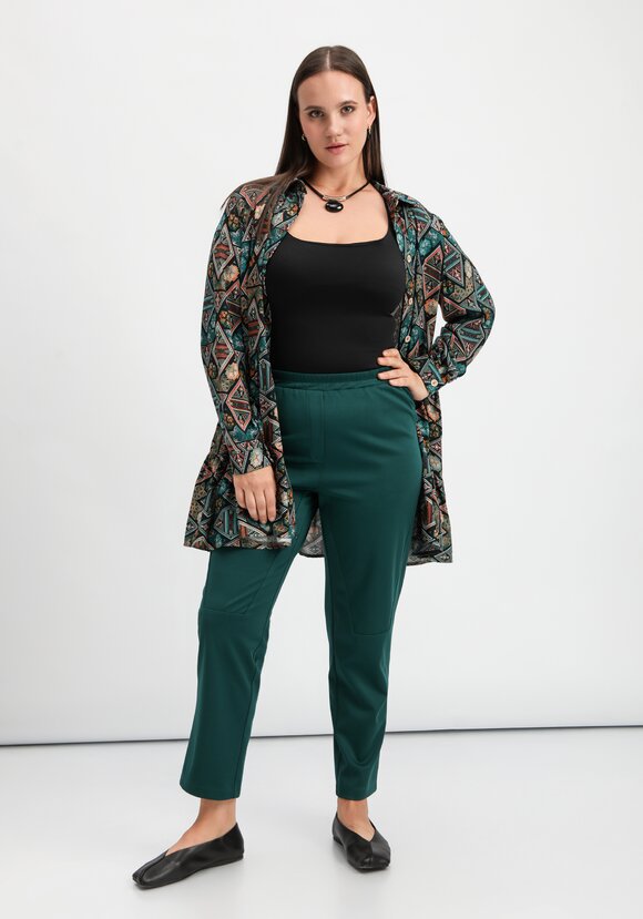 Брюки оригинального кроя на резинке шир.  580, рис. 2