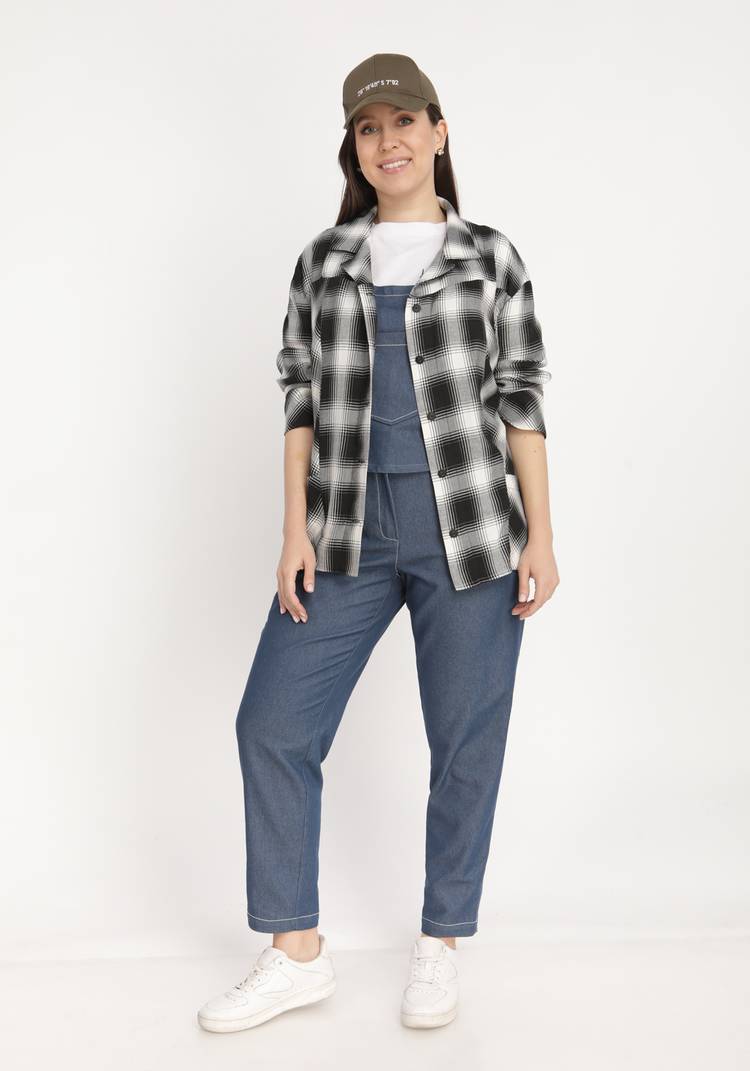 Комбинезон-трансформер джинсовый с карманами шир.  750, рис. 8