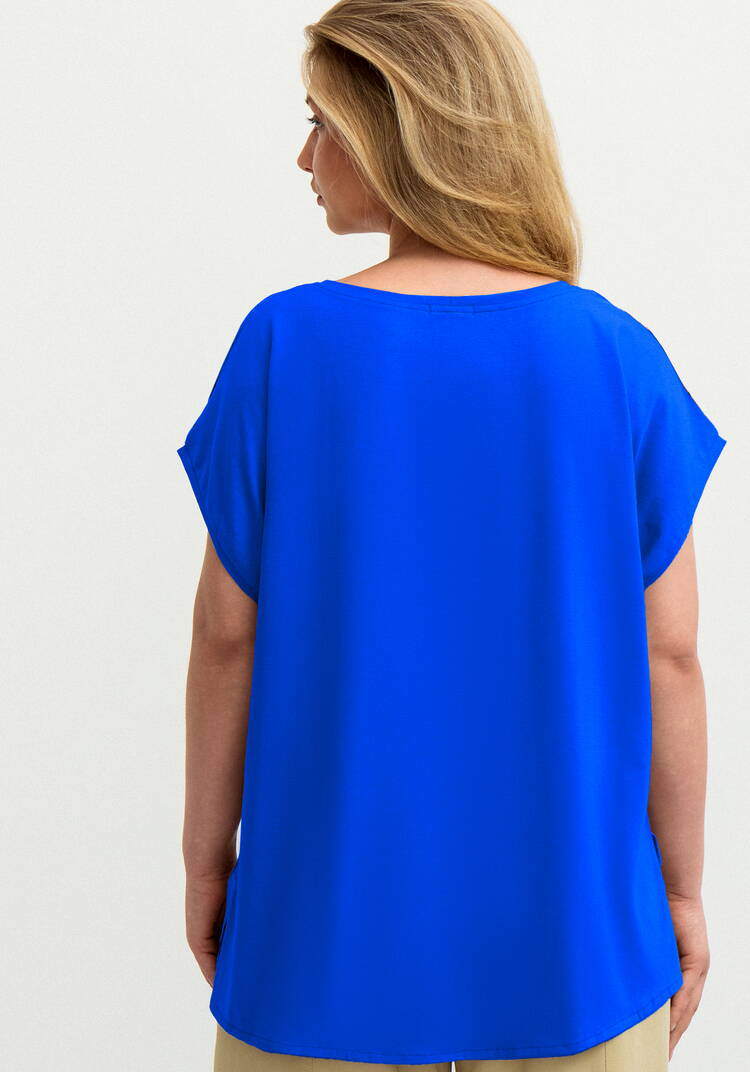 Блуза комбинированная со спущенным плечом шир.  750, рис. 11