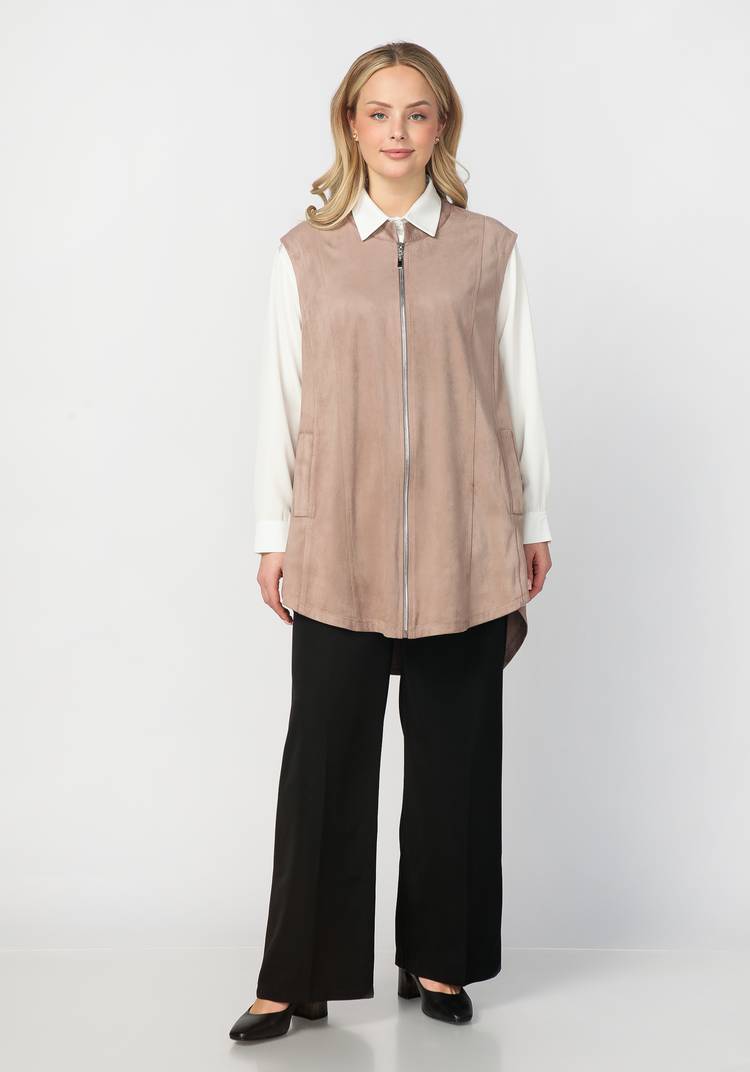 Жилет замшевый Бетти шир.  750, рис. 7