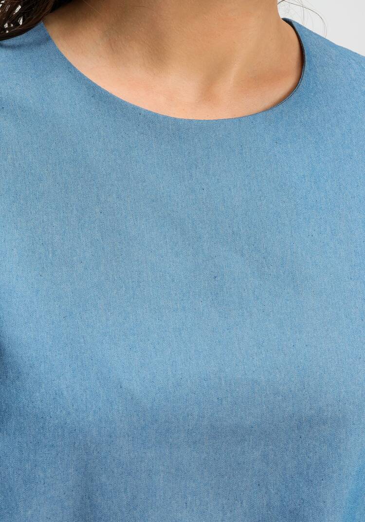 Платье свободного кроя с потайными карманами шир.  750, рис. 7