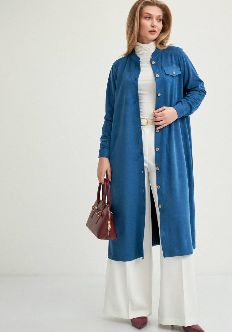 Платье-рубашка с плиссированной спинкой шир.  750, рис. 10