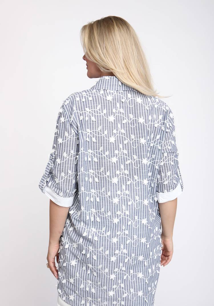 Блуза с объемным шитьем шир.  750, рис. 2