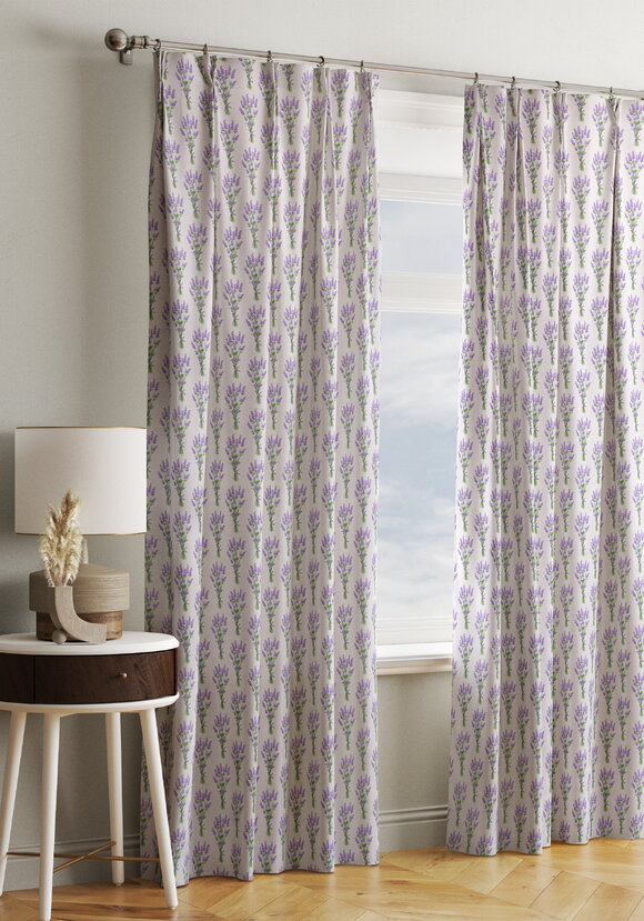 Штора из рогожки Лаванда шир.  580, рис. 6