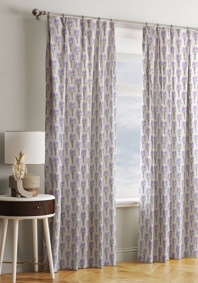 Штора из рогожки Лаванда шир.  750, рис. 6