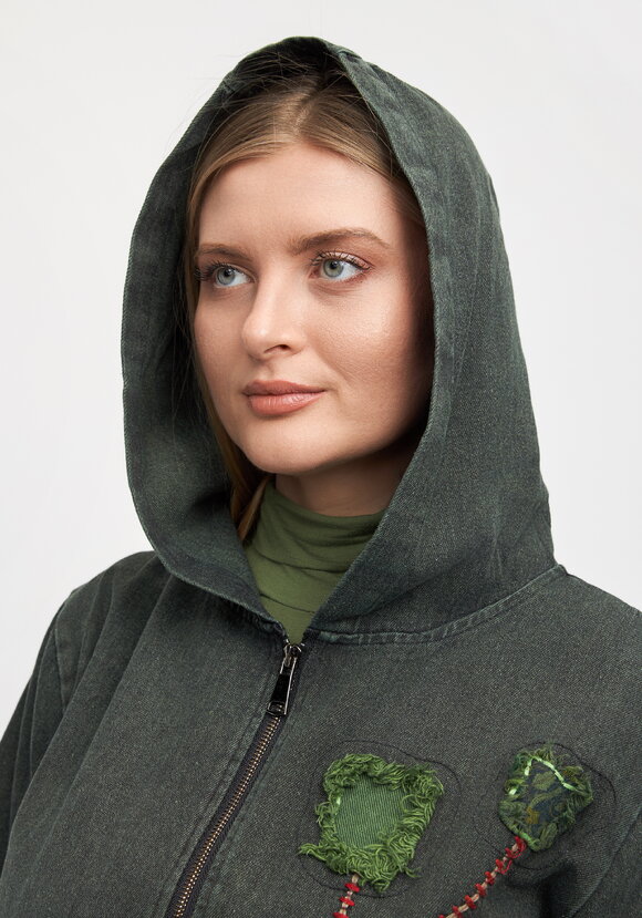 Джинсовая куртка Дыхание леса шир.  580, рис. 5