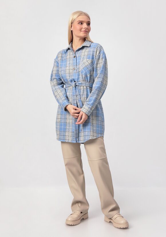 Рубашка удлиненная с поясом шир.  580, рис. 14